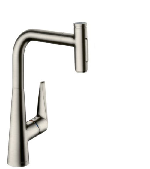 Hansgrohe-HG-Spueltischmischer-300-Talis-Select-M51-Ausziehbrause-2jet-edelstahl-optik-72823800 gallery number 1